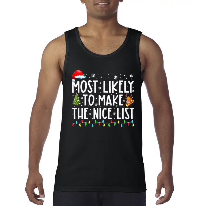 Festive Family Matching Christmas Pajamas Tank Top