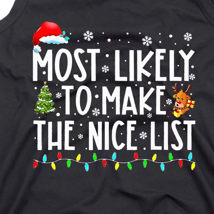 Festive Family Matching Christmas Pajamas Tank Top