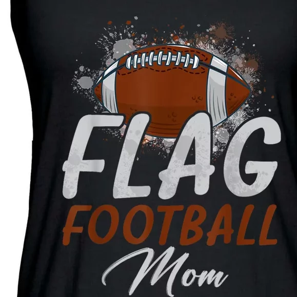 Flag Football Mom Proud Mom Of Ballers Fathers Day Ladies Essential Flowy Tank