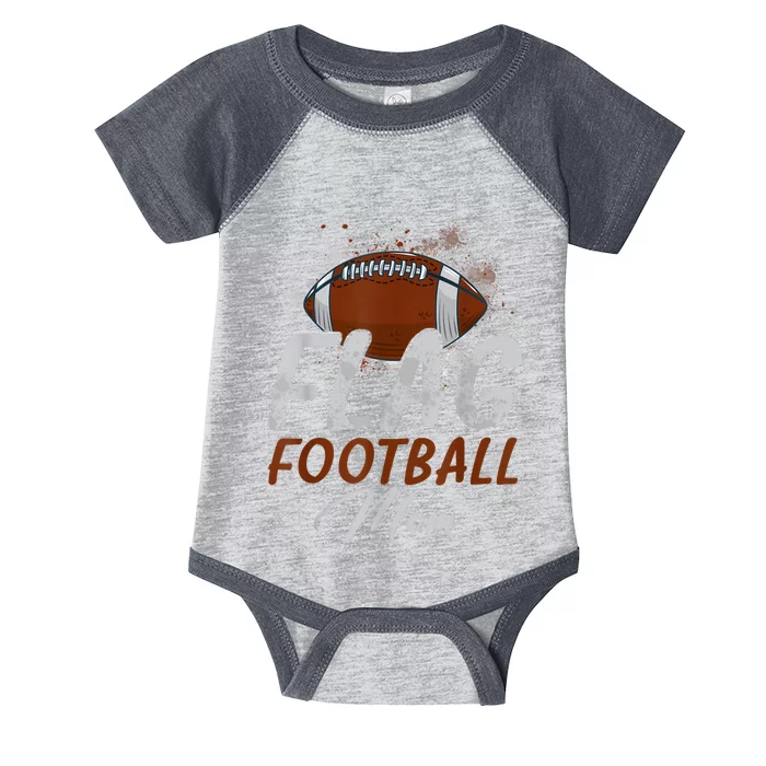 Flag Football Mom Proud Mom Of Ballers Fathers Day Infant Baby Jersey Bodysuit