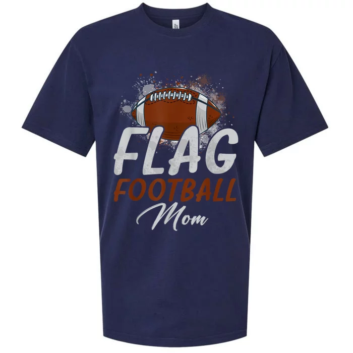 Flag Football Mom Proud Mom Of Ballers Fathers Day Sueded Cloud Jersey T-Shirt