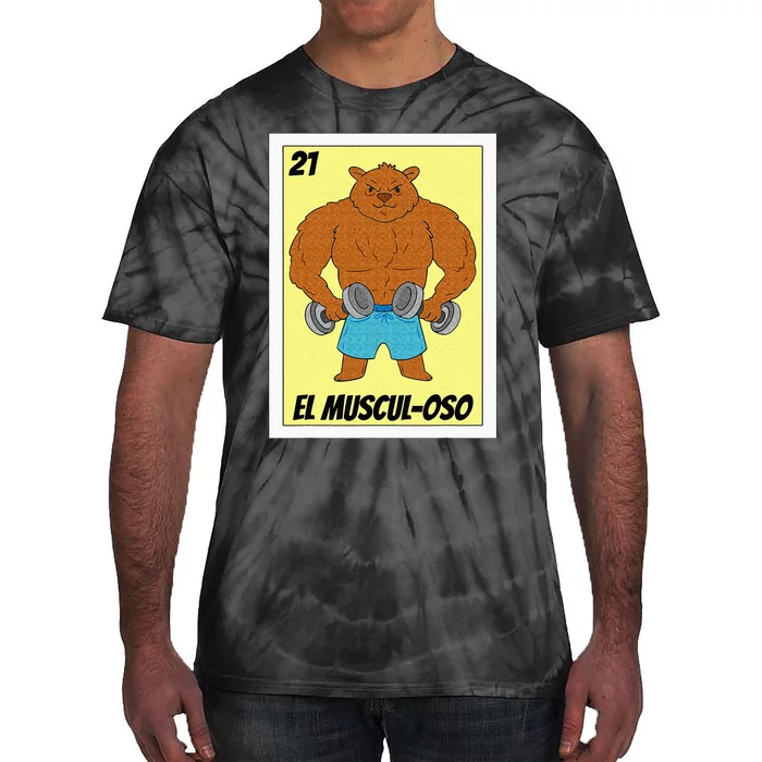 Funny Fitness Mexican Design El Musculoso Tie-Dye T-Shirt