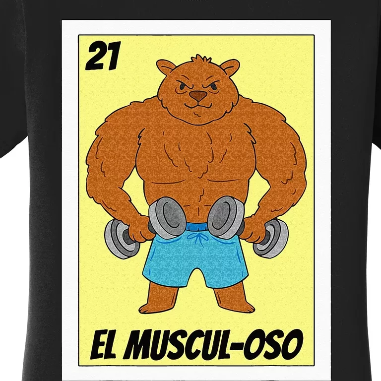 Funny Fitness Mexican Design El Musculoso Women's T-Shirt