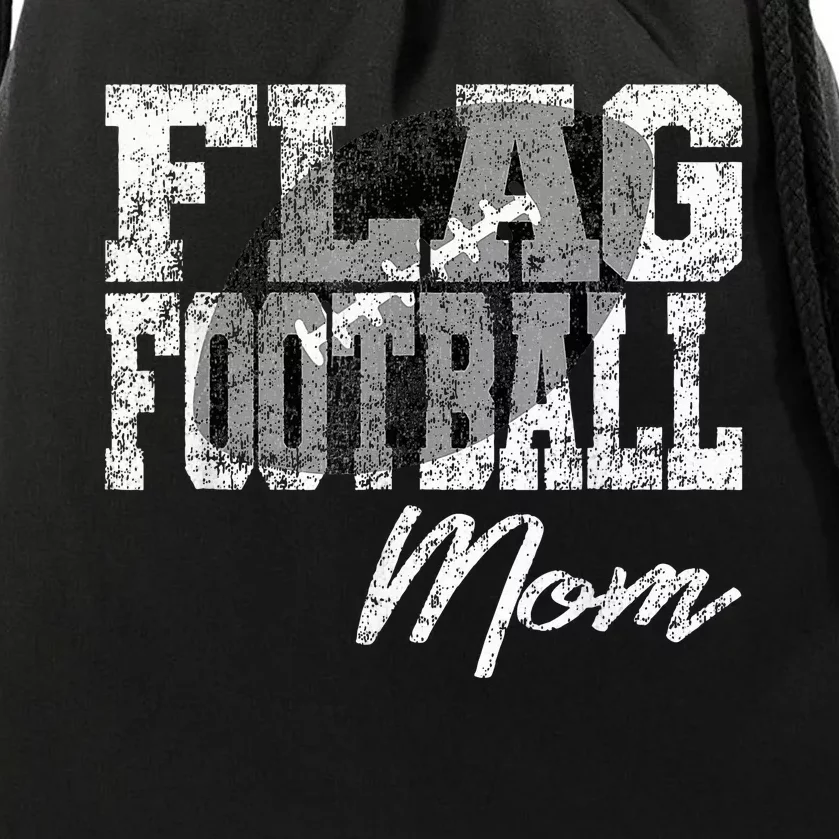 Flag Football Mom Drawstring Bag