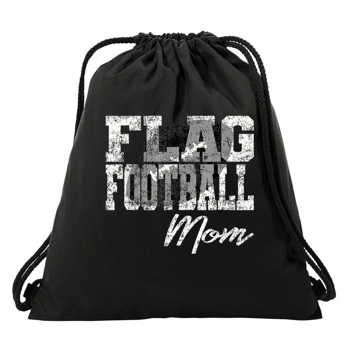 Flag Football Mom Drawstring Bag