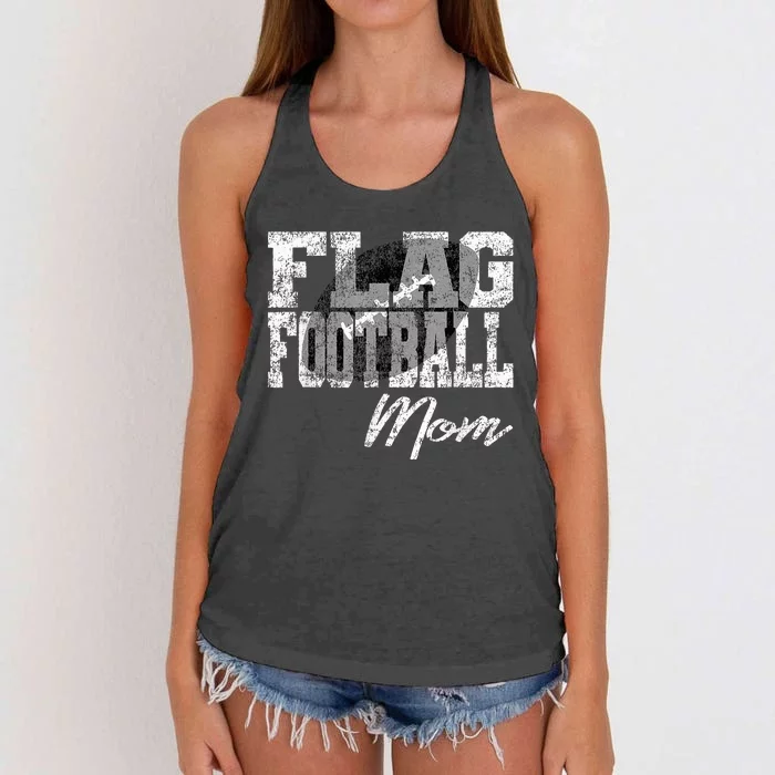 Flag Football Mom Women's Knotted Racerback Tank