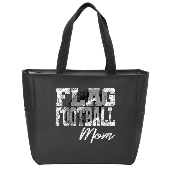 Flag Football Mom Zip Tote Bag