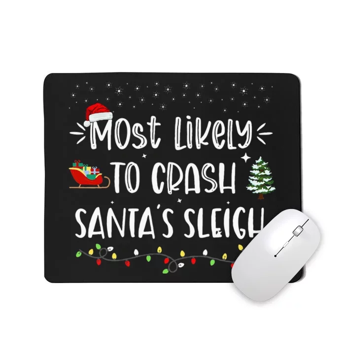 Festive Family Matching Xmas Pajamas Mousepad