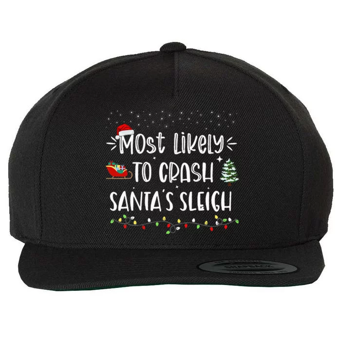 Festive Family Matching Xmas Pajamas Wool Snapback Cap