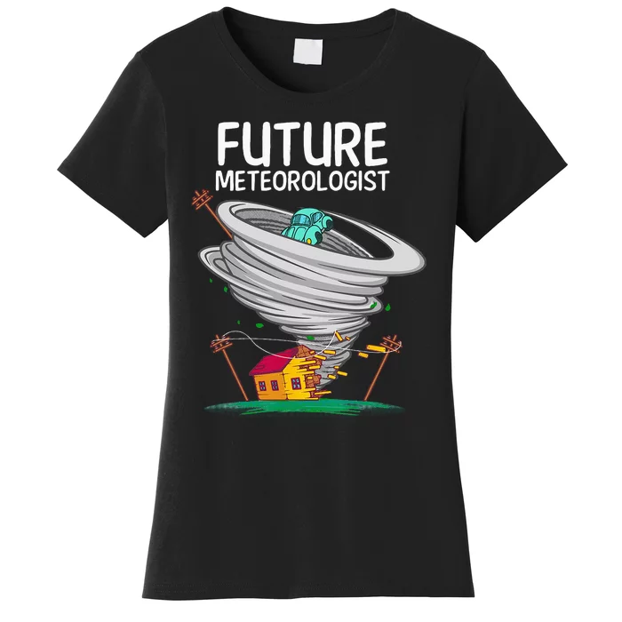 Funny Future Meteorologist Gift For Kids Cool Meteorology Women's T-Shirt