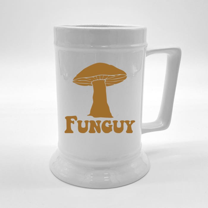 Funguy Funny Mushroom Fun Guy Front & Back Beer Stein