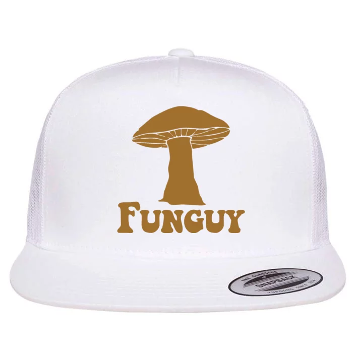 Funguy Funny Mushroom Fun Guy Flat Bill Trucker Hat