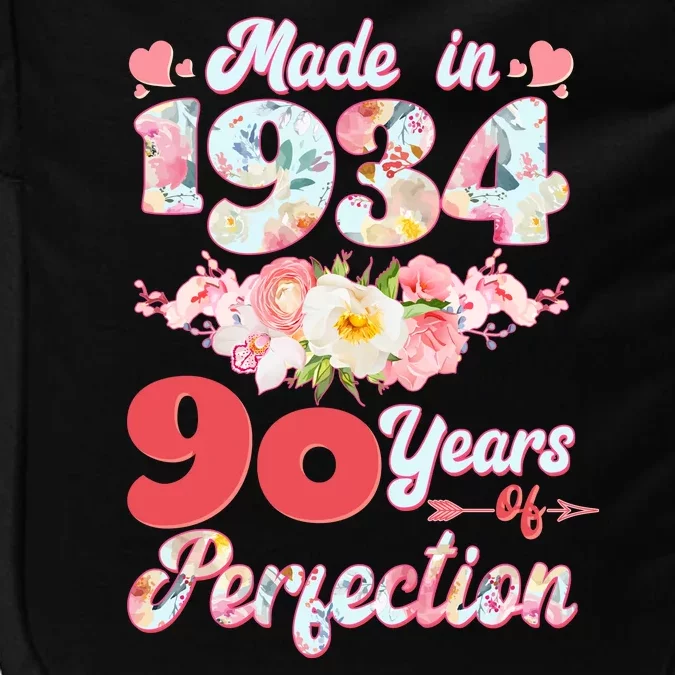 Flower Floral Made In 1934 90 Years Of Perfection Impact Tech Backpack