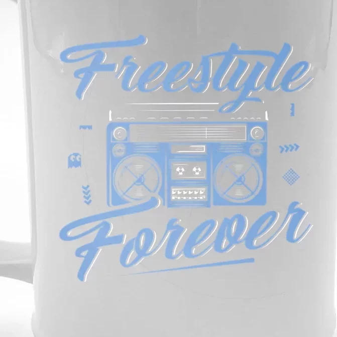 Freestyle Forever Music Boom Box Radio Love Music Front & Back Beer Stein