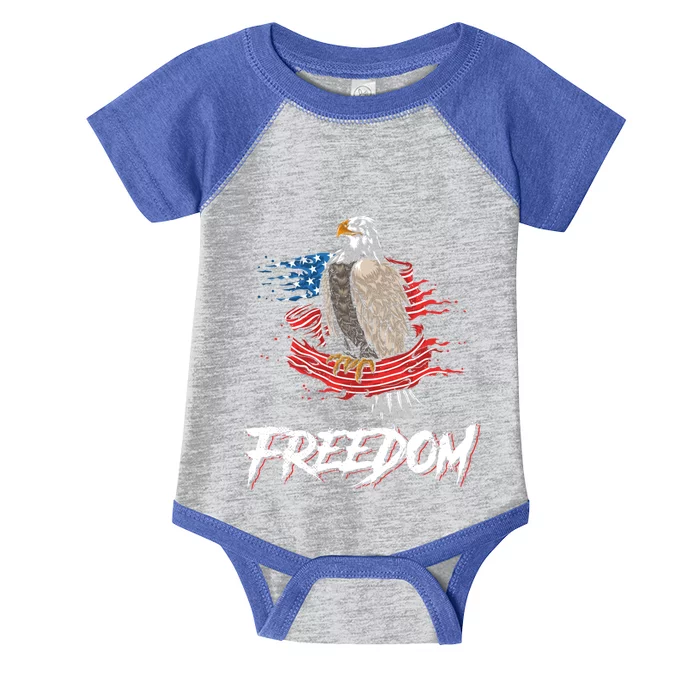 Freedom For Memorial Day And Veterans Day Cool Gift Infant Baby Jersey Bodysuit