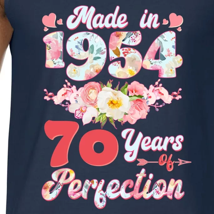 Flower Floral Made In 1954 70 Years Of Perfection Comfort Colors® Tank Top