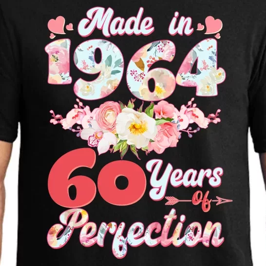 Flower Floral Made In 1964 60 Years Of Perfection Pajama Set