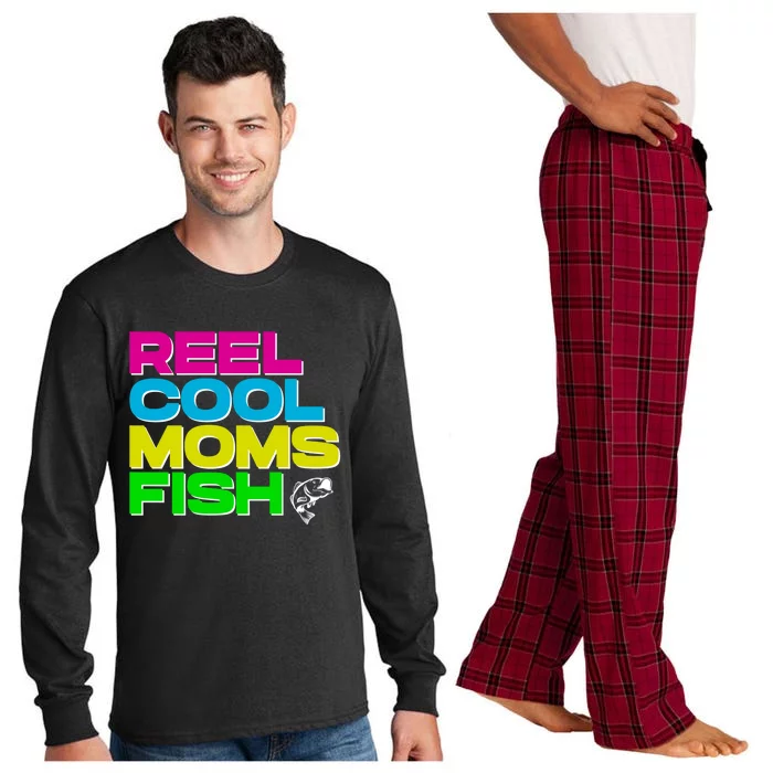 Funny Fishing Mom Gift Long Sleeve Pajama Set