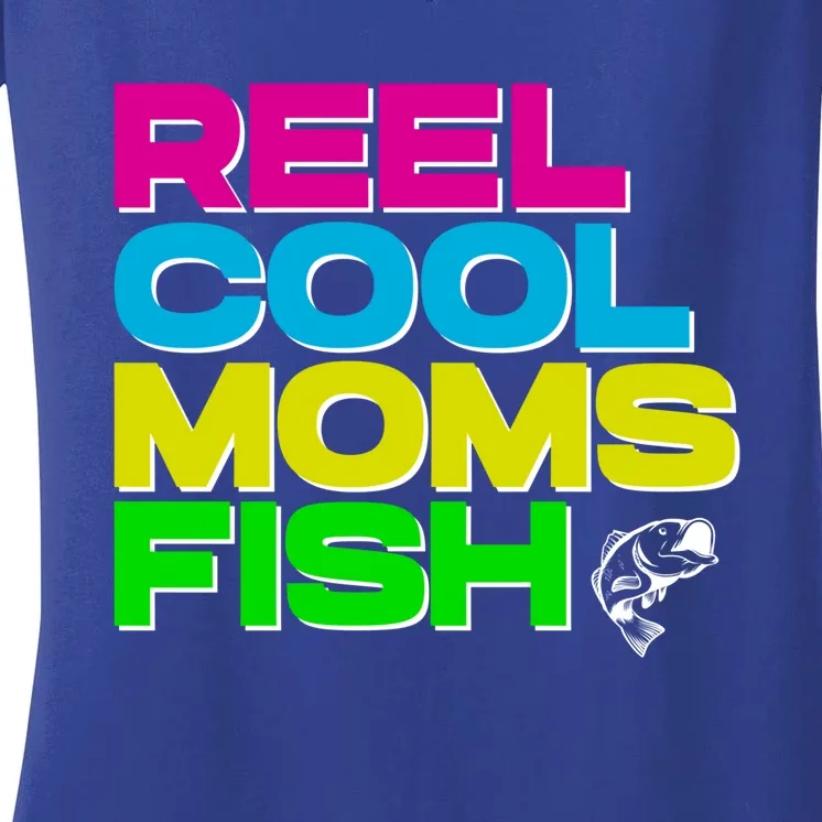 Funny Fishing Mom Gift Women's V-Neck T-Shirt