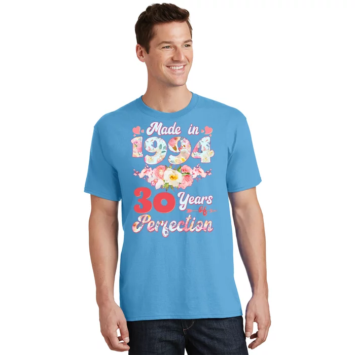 Flower Floral Made In 1994 30 Years Of Perfection T-Shirt