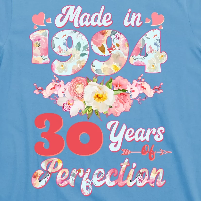 Flower Floral Made In 1994 30 Years Of Perfection T-Shirt