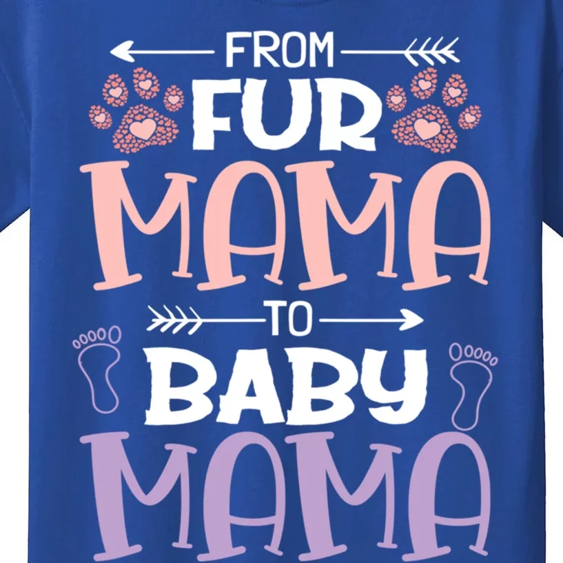 From Fur Mama To Mama Design Mom To Be Gift Kids T-Shirt