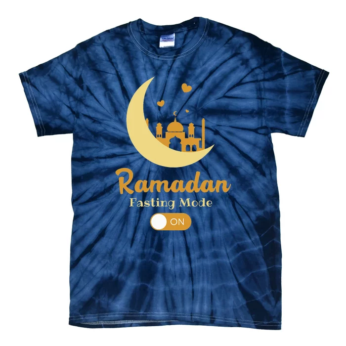 Funny Fasting Mode Ramadan On Cool Islamic Fasting Tie-Dye T-Shirt