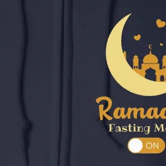 Funny Fasting Mode Ramadan On Cool Islamic Fasting Full Zip Hoodie