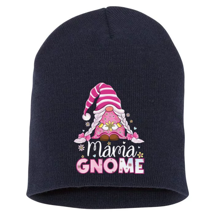 Flower For Mom Gnomies Cute Gnome Mom Happy MotherS Day Short Acrylic Beanie