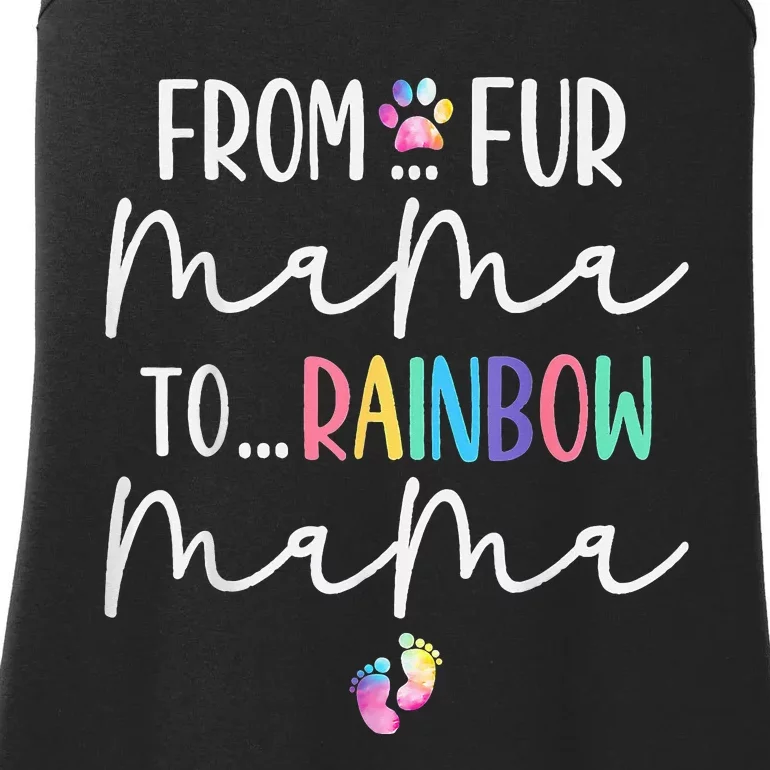 From Fur Mama To Rainbow Mama, Pregnancy Mom Mother's Day Ladies Essential Tank