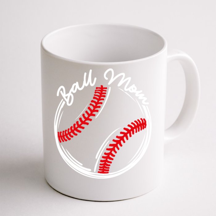 Funny Family Mothers Day Baseball Mom Baseball Lover Gift Front & Back Coffee Mug