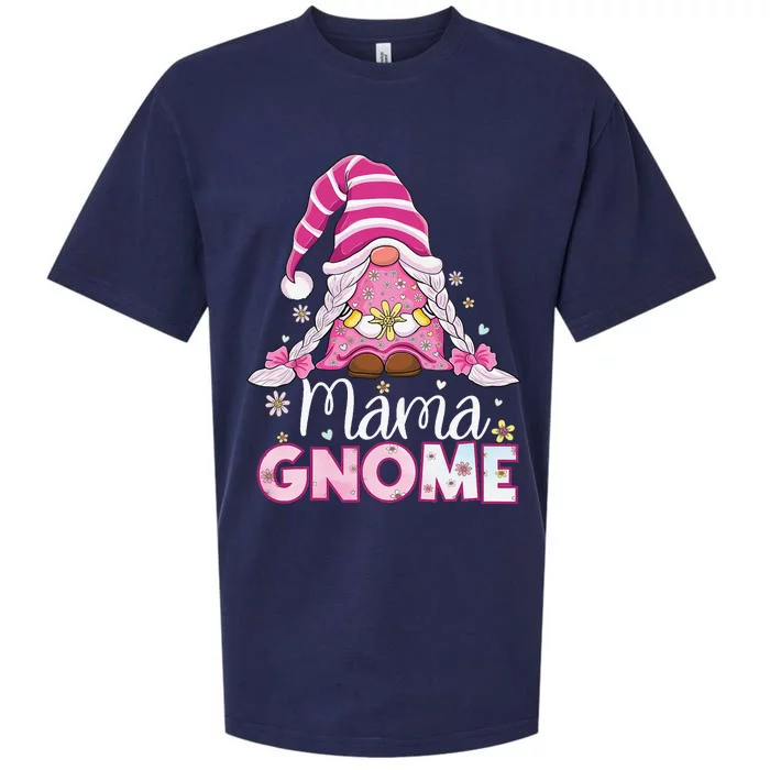 Flower For Mom Gnomies Cute Gnome Mom Happy Mother's Day Sueded Cloud Jersey T-Shirt