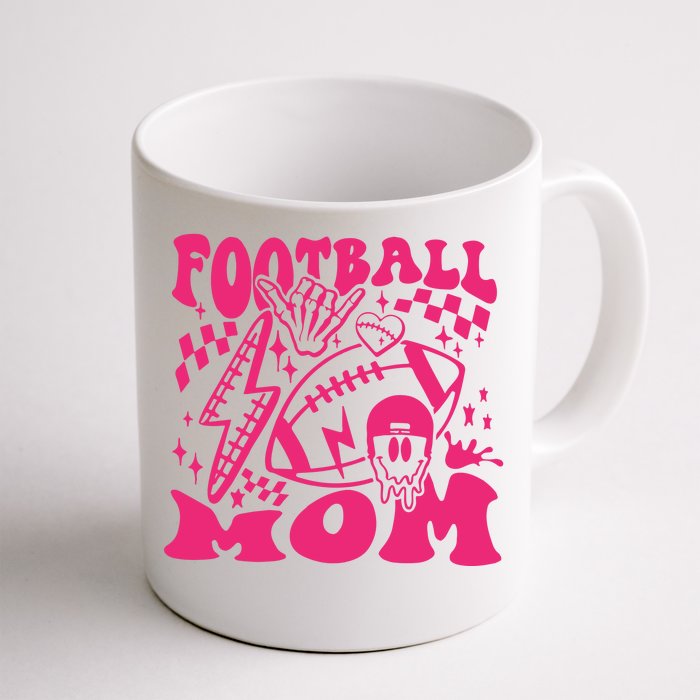 Funny Football Mom Baller Mom Football Game Day Mom Front & Back Coffee Mug