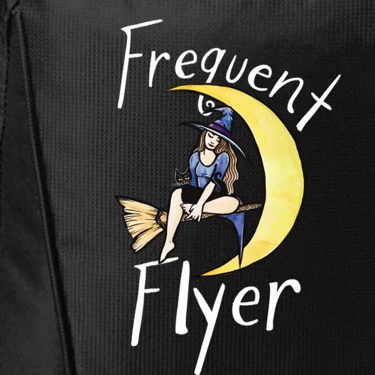 Frequent Flyer Moon Witch Gift City Backpack