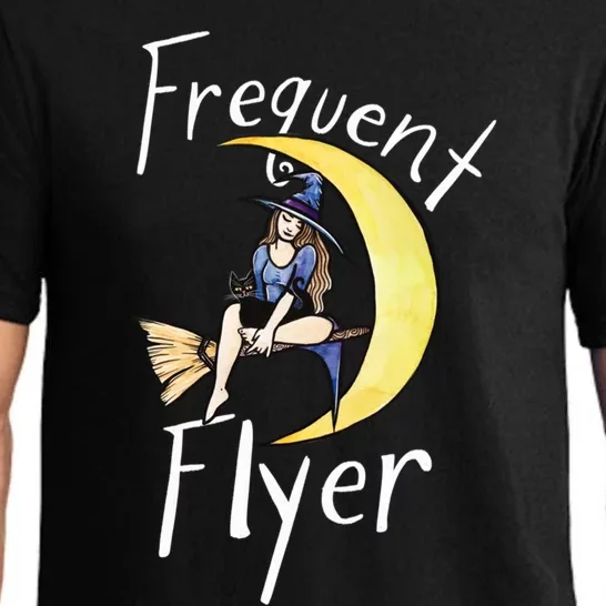 Frequent Flyer Moon Witch Gift Pajama Set