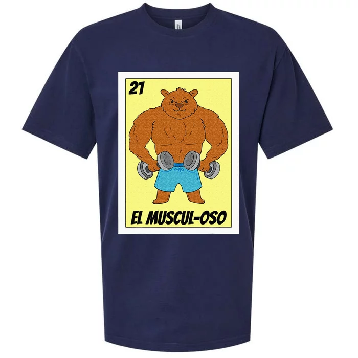 Funny Fitness Mexican Design El Musculoso Sueded Cloud Jersey T-Shirt