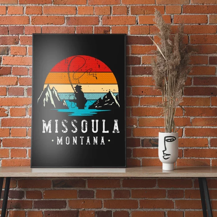 Fly Fishing Missoula Montana Poster