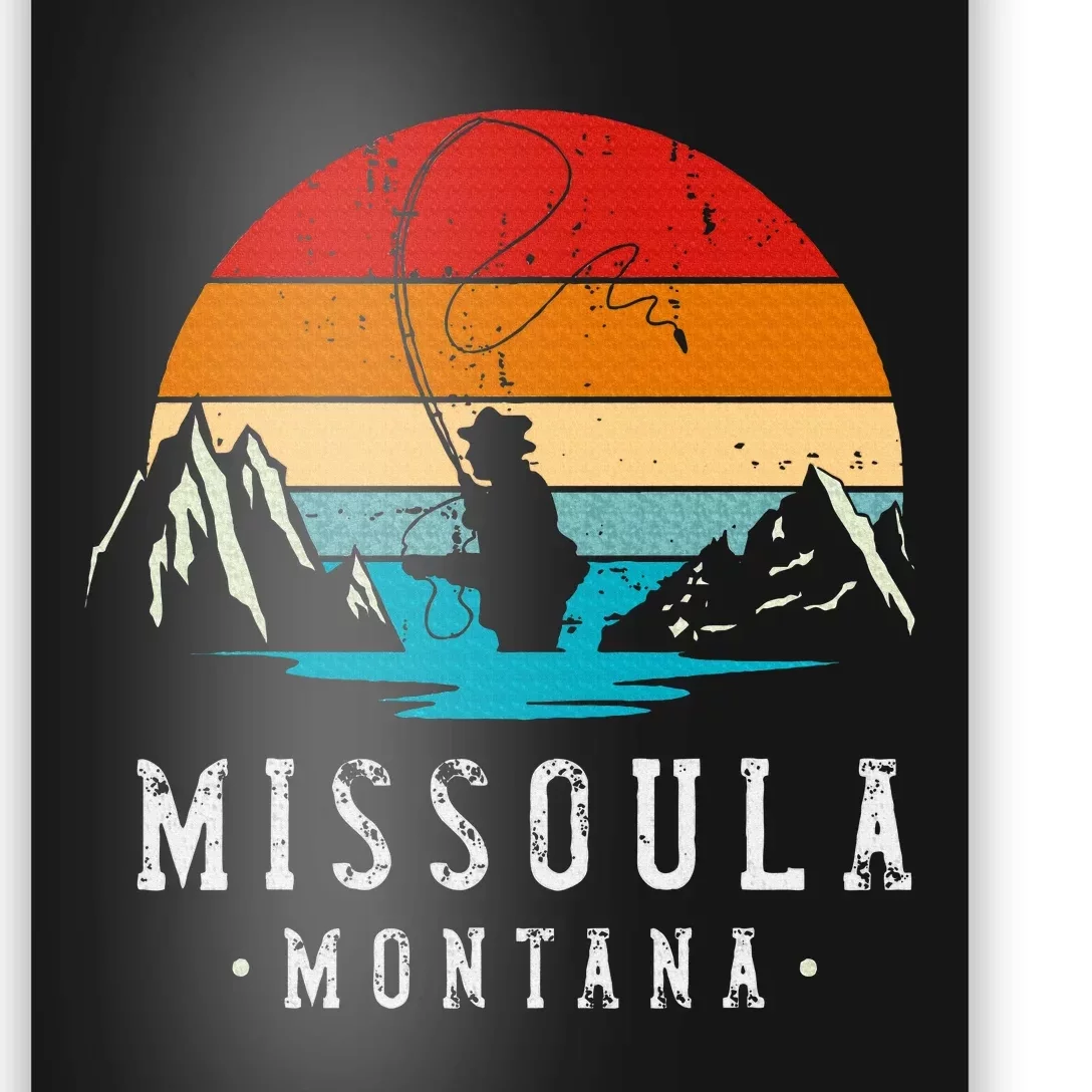 Fly Fishing Missoula Montana Poster