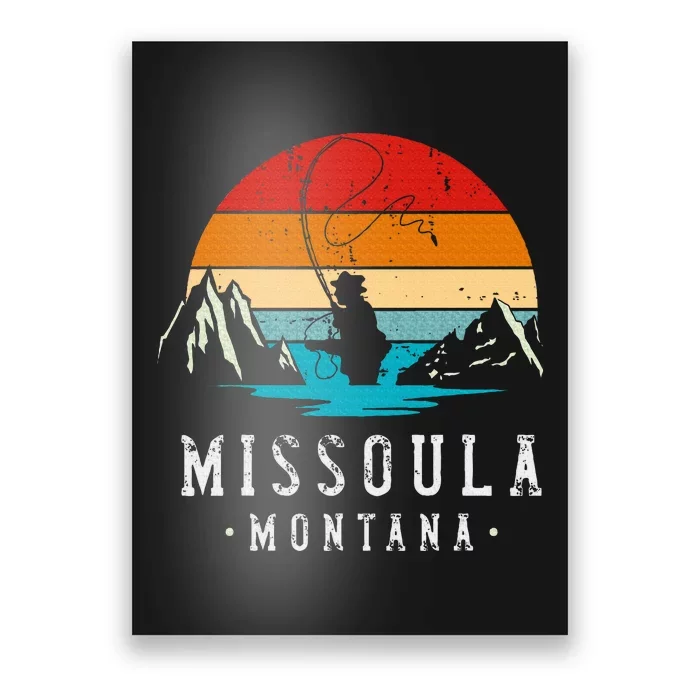 Fly Fishing Missoula Montana Poster