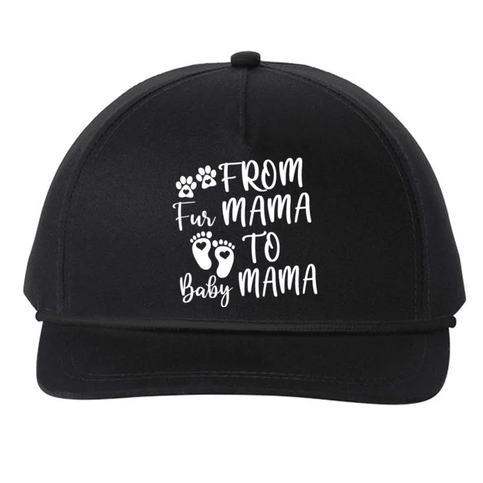 From Fur Mama To Baby Mama Snapback Five-Panel Rope Hat