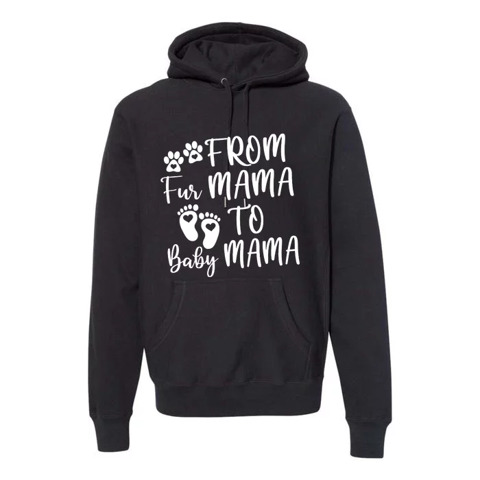 From Fur Mama To Baby Mama Premium Hoodie