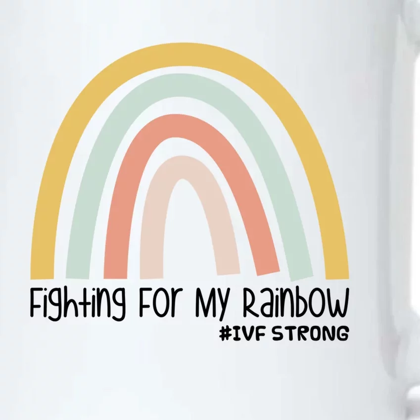 Fighting For My Rainbow Ivf Strong Gift Black Color Changing Mug