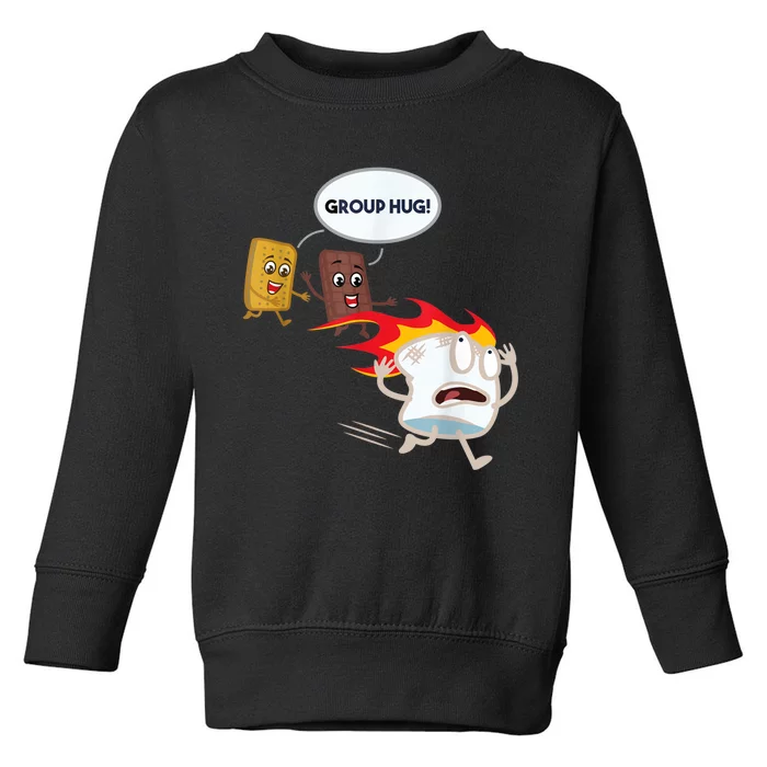 Funny For Men Smores Marshmallow Camping Roasting Toddler Sweatshirt