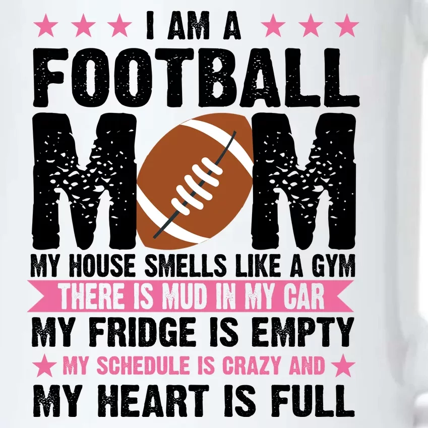 Funny Football Mom Quote Fan Black Color Changing Mug