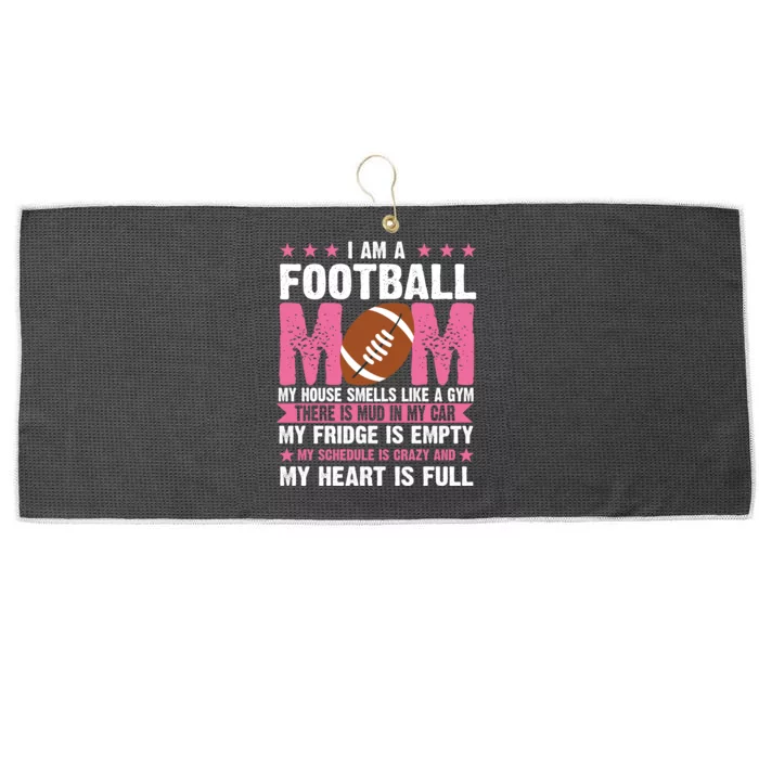 Funny Football Mom Quote Fan Large Microfiber Waffle Golf Towel