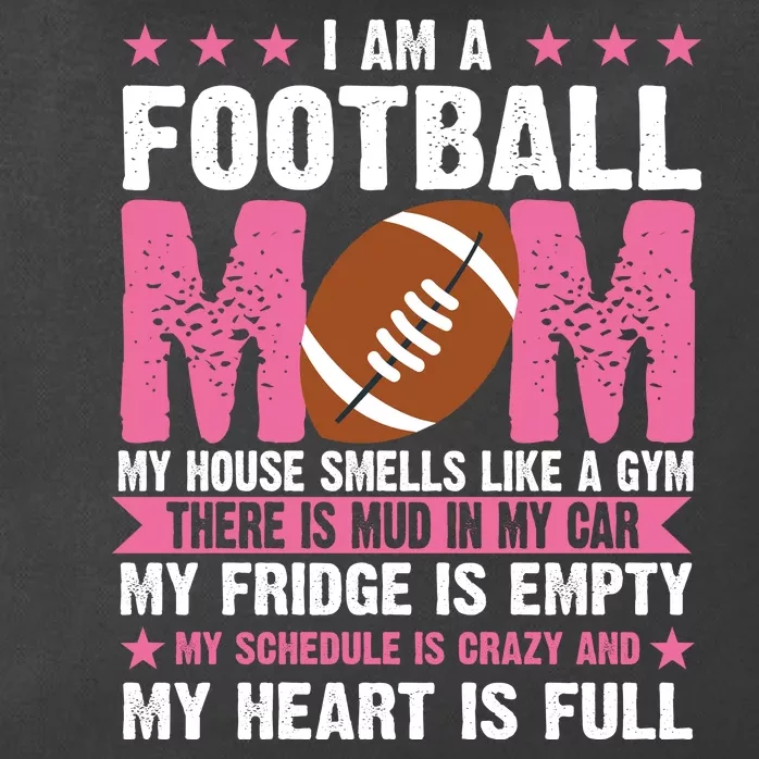 Funny Football Mom Quote Fan Zip Tote Bag