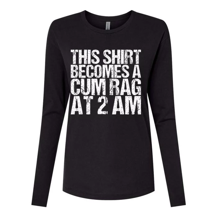 Funny For Men Women With Sayings Cum Rag Womens Cotton Relaxed Long Sleeve T-Shirt