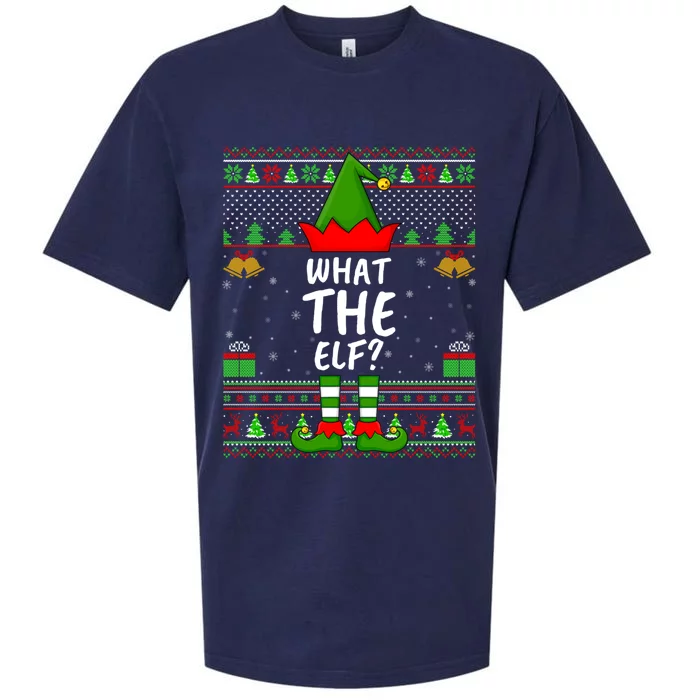 Funny Family Matching Ugly IM The What The Elf Christmas Gift Sueded Cloud Jersey T-Shirt