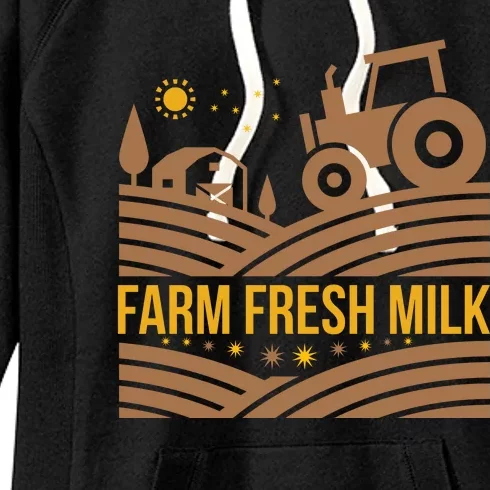 Farm Fresh Milk Women's Fleece Hoodie