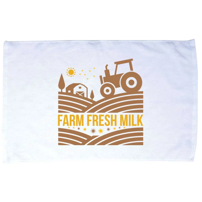 Farm Fresh Milk Microfiber Hand Towel